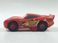 DecoPac Disney Pixar Cars #95 Lightning McQueen Red Plastic Die Cast Toy Car Vehicle