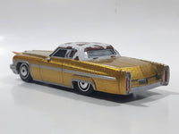 Disney Pixar Cars Cadillac Coupe de Ville Gold with Brown and White Cow Print Roof Die Cast Toy Car Vehicle