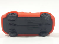 Disney Pixar Cars Taxi Cab Red PVC Hard Rubber Toy Car Vehicle