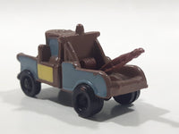 Disney Pixar Cars Tow Mater Brown Tow Truck Mini PVC Hard Rubber Toy Car Vehicle