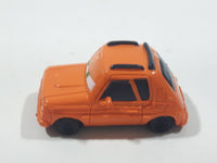 Disney Pixar Cars Orange Hatchback Mini PVC Hard Rubber Toy Car Vehicle
