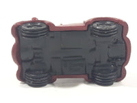 Disney Pixar Maroon Dark Red Brown Miniature PVC Hard Rubber Toy Car Vehicle