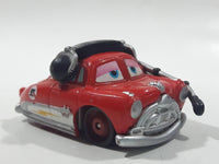 Disney Pixar Cars #95 Hudson Hornet with Headphones Red Plastic Die Cast Toy Car Vehicle