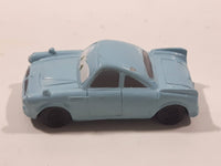Disney Pixar Cars Light Blue Green Car Mini PVC Hard Rubber Toy Car Vehicle