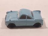 Disney Pixar Cars Light Blue Green Car Mini PVC Hard Rubber Toy Car Vehicle