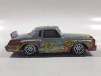 Disney Pixar Cars Darrel Cartrip #17 Monte Carlo Silver Grey with Flames Die Cast Toy Car Vehicle