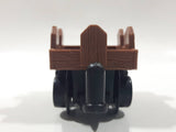 2003 Mattel Geotrax Wood Look Wagon Train Car 3 7/8" Long Plastic Toy Car Vehicle 1903CK