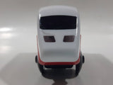 IKEA Magnetic Train Engine Locomotive Red and White 2 1/8" Long Plastic Die Cast Toy Vehicle Made in Sweden 21576