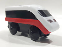 IKEA Magnetic Train Engine Locomotive Red and White 2 1/8" Long Plastic Die Cast Toy Vehicle Made in Sweden 21576