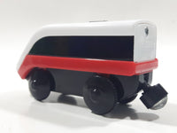 IKEA Magnetic Train Engine Locomotive Red and White 2 1/8" Long Plastic Die Cast Toy Vehicle Made in Sweden 21576