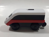 IKEA Magnetic Train Engine Locomotive Red and White 2 1/8" Long Plastic Die Cast Toy Vehicle Made in Sweden 21576