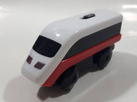 IKEA Magnetic Train Engine Locomotive Red and White 2 1/8" Long Plastic Die Cast Toy Vehicle Made in Sweden 21576