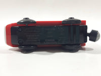 IKEA Magnetic Train Engine Locomotive Red and White 2 1/8" Long Plastic Die Cast Toy Vehicle Made in Sweden 21576