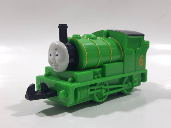 2000 JGI Subway The Magic Railroad Company Thomas The Train Engine Locomotive #6 Percy Green Plastic Toy Vehicle