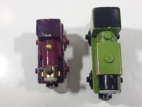 Thomas & Friends #22 Luke Green and Lady Pink Purple Wood Magnetic Toy Vehicles Damaged Corners