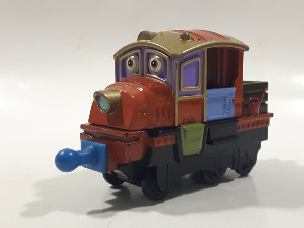 2010 Ludorum Learning Curve Chuggington Hodge Train Engine Locomotive Brown Mixed Color Die Cast Toy Vehicle