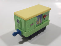2010 Ludorum Learning Curve Chuggington Refrigerated Food Car Green Die Cast Toy Vehicle with Sliding Side Door