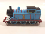 2001 DecoPac Thomas & Friends #1 Thomas The Tank Engine 4" Long PVC Hard Rubber Toy Vehicle