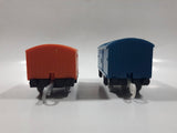 2013 Thomas & Friends Blue and Orange Train Car Plastic Toy Vehicles