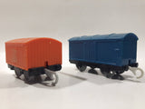 2013 Thomas & Friends Blue and Orange Train Car Plastic Toy Vehicles