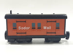 1997 Bandai Thomas & Friends Sodor Mail Brown Train Car Plastic Toy Vehicle Magnetic