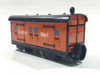 1997 Bandai Thomas & Friends Sodor Mail Brown Train Car Plastic Toy Vehicle Magnetic