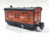 1997 Bandai Thomas & Friends Sodor Mail Brown Train Car Plastic Toy Vehicle Magnetic