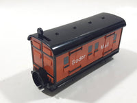 1997 Bandai Thomas & Friends Sodor Mail Brown Train Car Plastic Toy Vehicle Magnetic