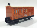 1992 Bandai Thomas & Friends Annie Brown Passenger Train Car Plastic Toy Vehicle Magnetic