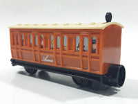 1992 Bandai Thomas & Friends Annie Brown Passenger Train Car Plastic Toy Vehicle Magnetic