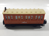 1992 Bandai Thomas & Friends Annie Brown Passenger Train Car Plastic Toy Vehicle Magnetic