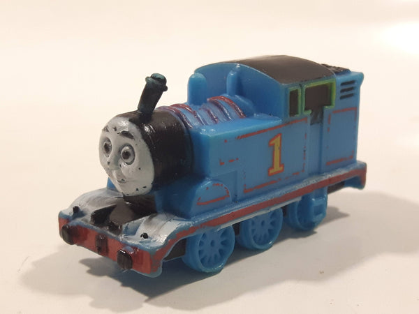 Thomas & Friends #1 Thomas The Tank Engine 1 5/8" Long PVC Hard Rubber Toy Vehicle