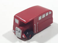 Thomas & Friends Bertie The Bus Double Decker Red 1 5/8" Long PVC Hard Rubber Toy Vehicle