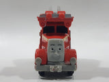 2010 Mattel Thomas & Friends Flynn Ladder Fire Truck Red Orange 4 1/8" Long Magnetic Die Cast Toy Vehicle V7639