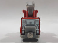 2010 Mattel Thomas & Friends Flynn Ladder Fire Truck Red Orange 4 1/8" Long Magnetic Die Cast Toy Vehicle V7639