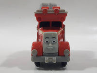 2010 Mattel Thomas & Friends Talking Flynn Ladder Fire Truck Red Orange 4 1/8" Long Magnetic Die Cast Toy Vehicle V8981