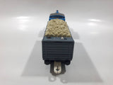 2009 Mattel Thomas & Friends Trackmaster Blue #1 Thomas The Tank Engine Pulling Grey Gravel Car 9" Long Plastic Toy Vehicle R9626