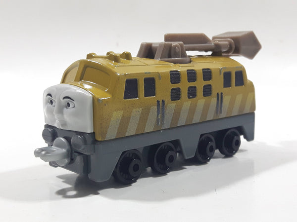 2013 Mattel Thomas & Friends Diesel 10 Train Engine Locomotive Brown Beige 3 3/4" Long Die Cast Toy Vehicle BHR74