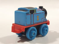 2014 Thomas & Friends Minis #1 Thomas The Tank Engine Blue 2" Long Plastic Die Cast Toy Vehicle CGM30