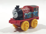 2014 Thomas & Friends Minis Victor Graffiti Dark Red 2" Long Plastic Die Cast Toy Vehicle CGM30