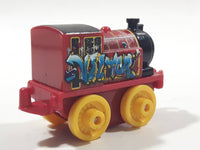 2014 Thomas & Friends Minis Victor Graffiti Dark Red 2" Long Plastic Die Cast Toy Vehicle CGM30