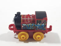 2014 Thomas & Friends Minis Victor Graffiti Dark Red 2" Long Plastic Die Cast Toy Vehicle CGM30