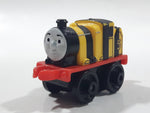 2014 Thomas & Friends Minis #5 James Yellow and Black Striped 2" Long Plastic Die Cast Toy Vehicle CGM30