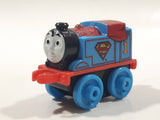 2014 Thomas & Friends Minis DC Comics #1 Superman Thomas Blue 2" Long Plastic Die Cast Toy Vehicle CGM30