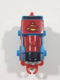 2014 Thomas & Friends Minis DC Comics #1 Superman Thomas Blue 2" Long Plastic Die Cast Toy Vehicle CGM30