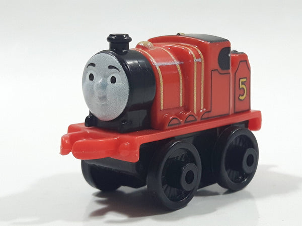 2014 Thomas & Friends Minis #5 James Red 2" Long Plastic Die Cast Toy Vehicle CGM30