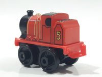 2014 Thomas & Friends Minis #5 James Red 2" Long Plastic Die Cast Toy Vehicle CGM30