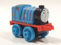 2014 Thomas & Friends Minis #4 Gordon Blue 2" Long Plastic Die Cast Toy Vehicle CGM30