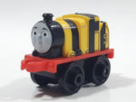 2014 Thomas & Friends Minis #5 James Yellow and Black Striped 2" Long Plastic Die Cast Toy Vehicle CGM30