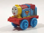 2014 Thomas & Friends Minis DC Comics Rose Supergirl Blue 2" Long Plastic Die Cast Toy Vehicle CGM30